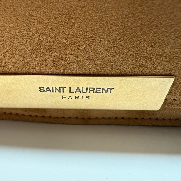 NWT SAINT LAURENT SUEDE BAG SATCHEL - Picture 13 of 14